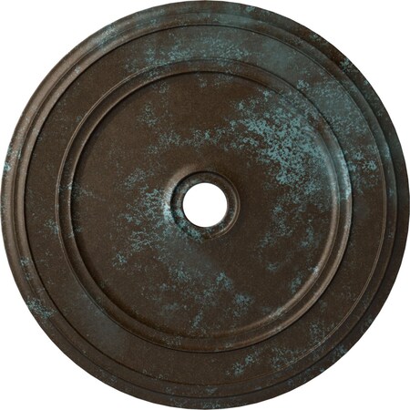 Classic Ceiling Medallion (Canopies up to 5 1/2"), 41 1/8"OD x 4"ID x 2 1/8"P, Bronze Blue Patina